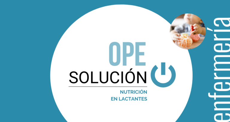 pregunta de examen ope enfermería. Nutrición en lactantes, solución pregunta