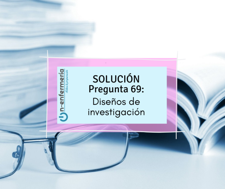 Oposición de enfermería 69: Diseño de investigación