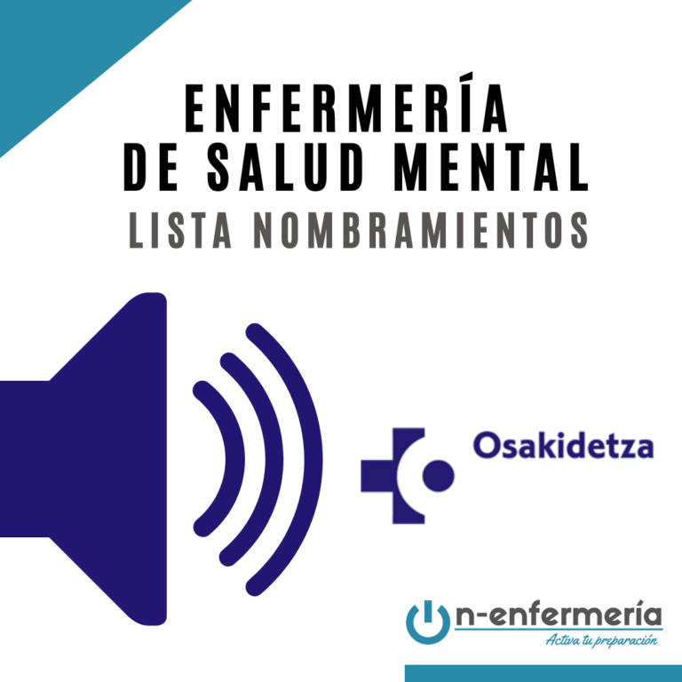 alt=Nombramiento Enfermería de Salud Mental Osakidetza