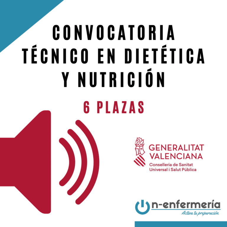 convocatoria ope técnico dietética y nutrición comunidad valenciana 2021