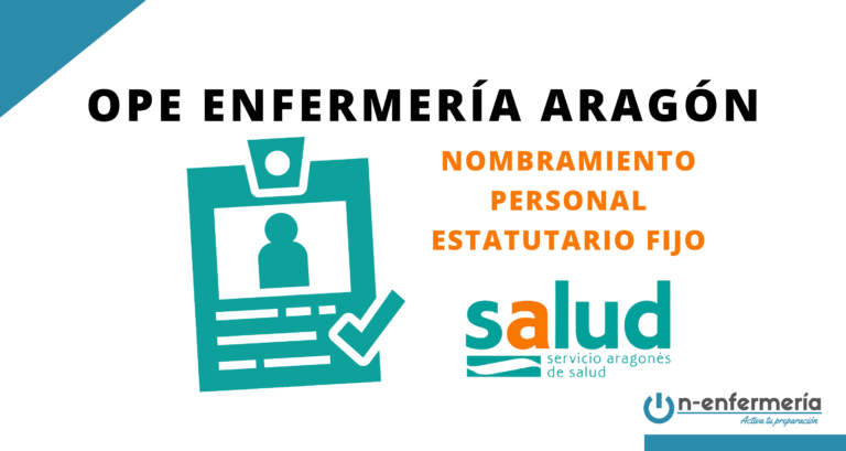 Nombramiento personal estatutario fijo OPE Enfermería Aragón 2017