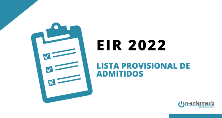 Lista provisional admitidos EIR 2022