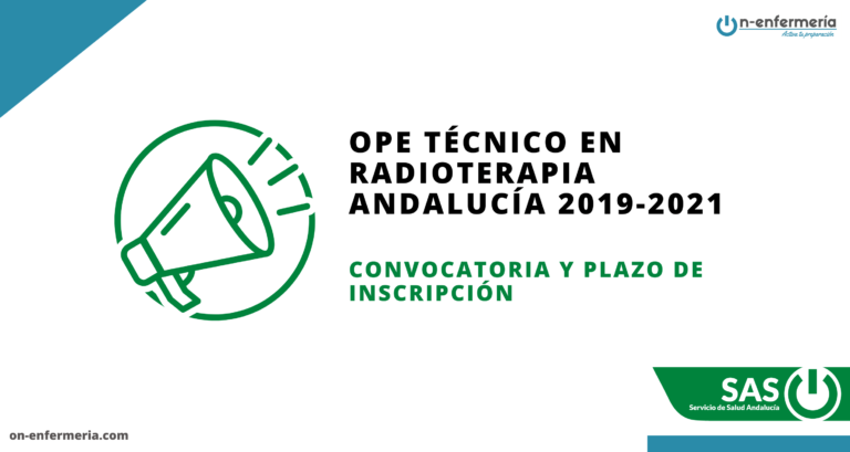 Convocatoria OPE Técnico Radioterapia Andalucía 2019-2021