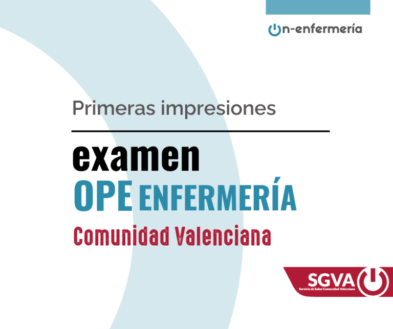 impresiones examen ope enfermería comunidad valenciana