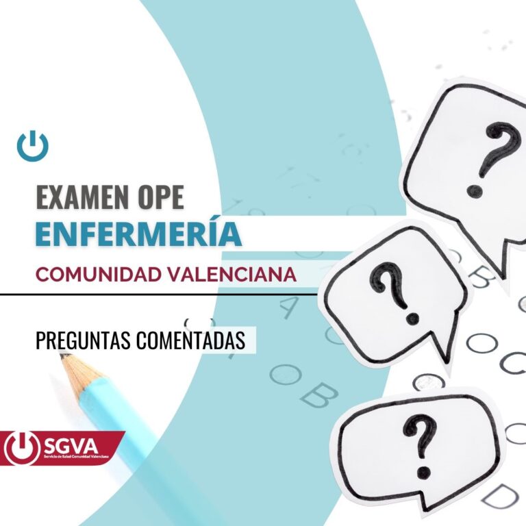 preguntas examen ope enfermería comunidad valenciana