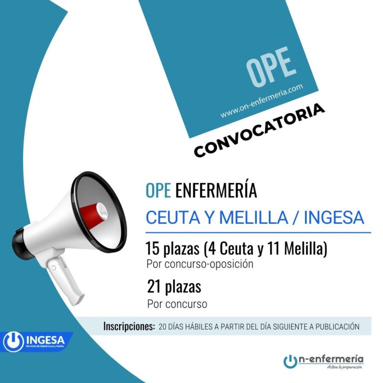 convocatoria ope enfermería INGESA 2022