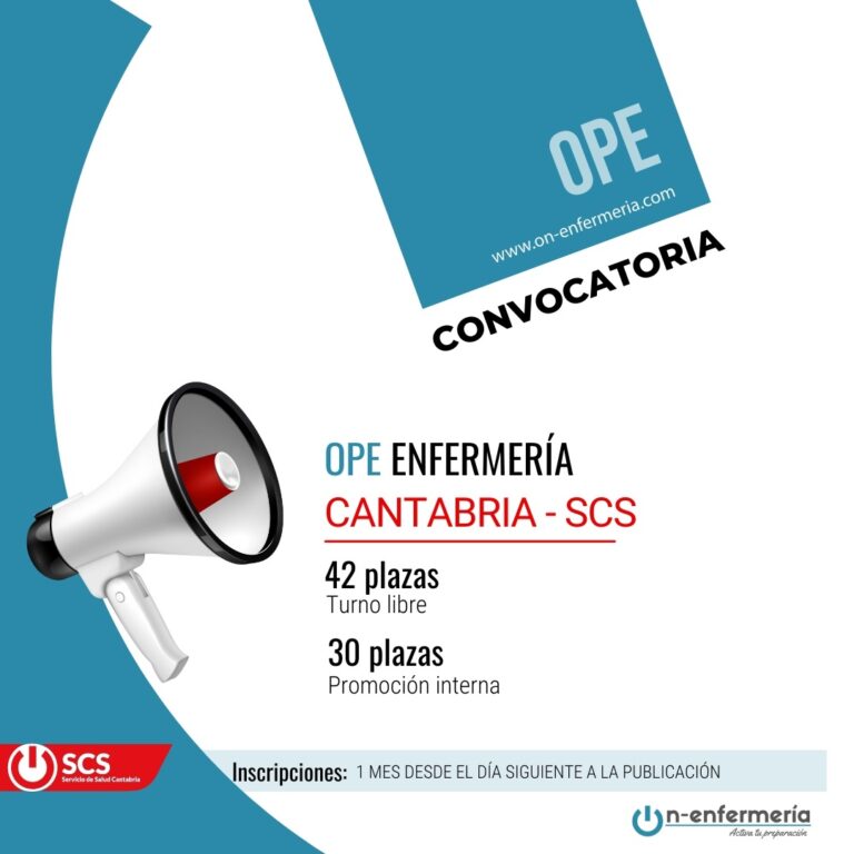 convocatoria enfermería Cantabria 72 plazas