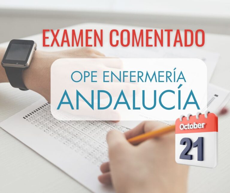 examen ope enfermería andalucía sas comentado 21 de octubre 2023