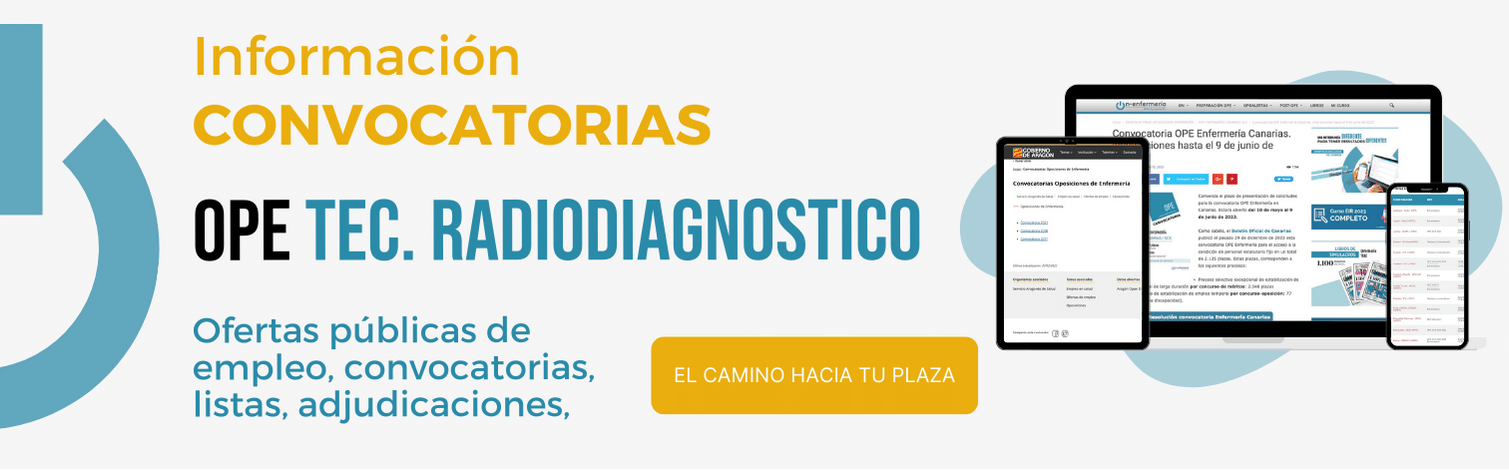 oposiciones convocatorias TÉCNICOS radiodiagnostico