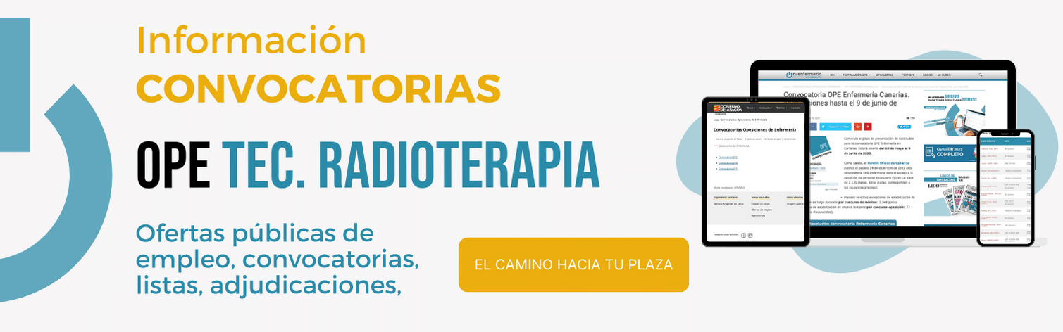 oposiciones convocatorias TÉCNICOS radioterapia