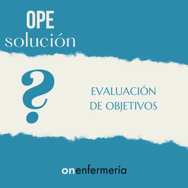 Evaluación de los objetivos en enfermería