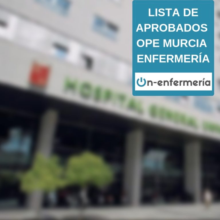 lista de aprobado ope murcia enfermeria