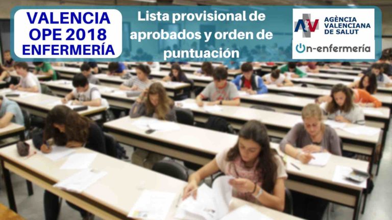 OPOSICION ENFERMERIA COMUNIDAD VALENCIANA