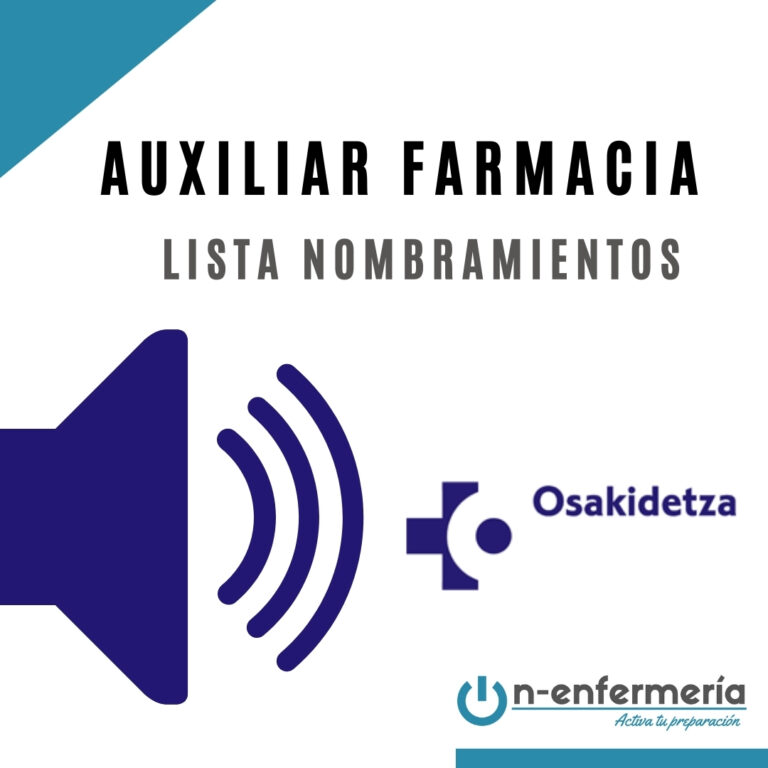 auxiliares farmacia osakidetza