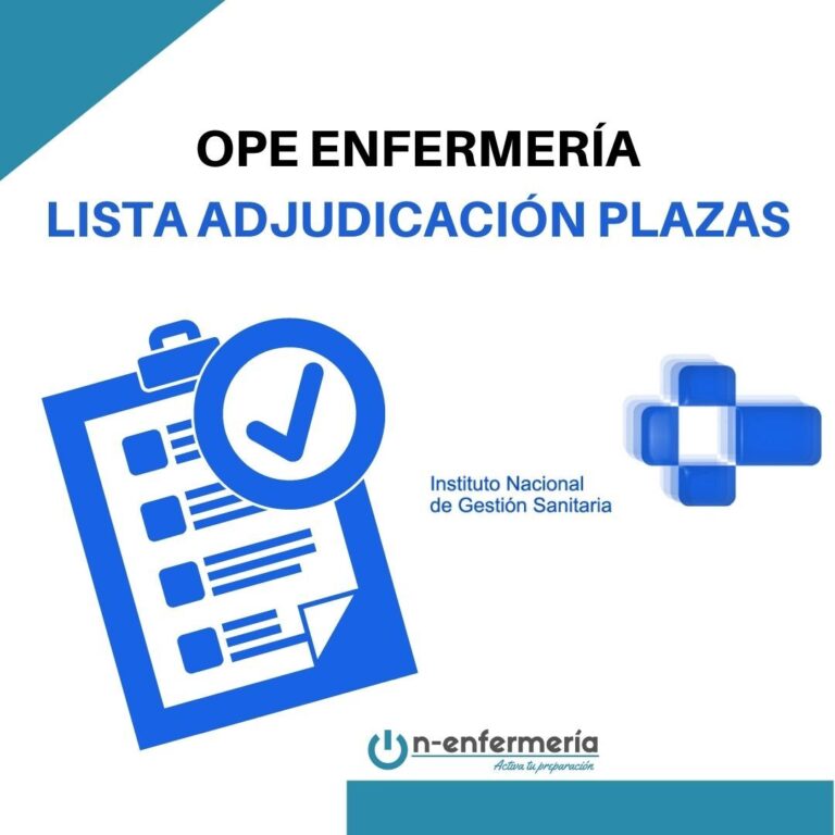 Adjudicación de plazas OPE Enfermería INGESA 2019