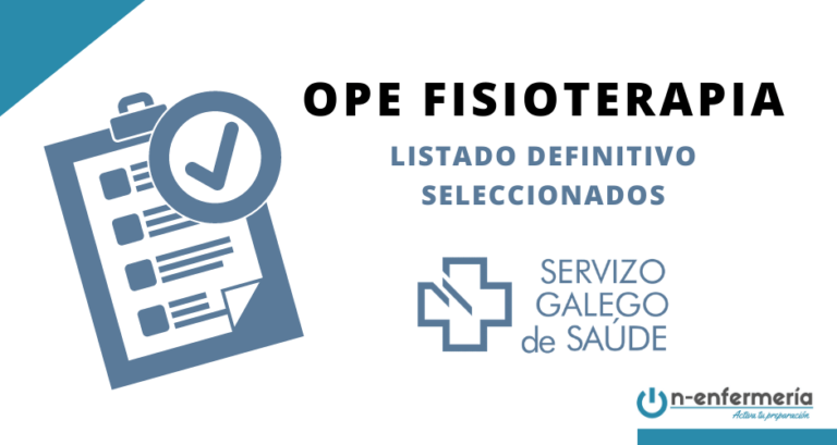 listado definitivo OPE Fisioterapia SERGAS