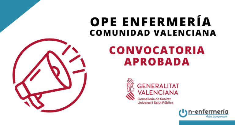 convocatoria OPE Enfermería Comunidad Valenciana