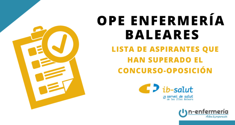 OPE BALEARES ASPIRANTES QUE HAN SUPERADO