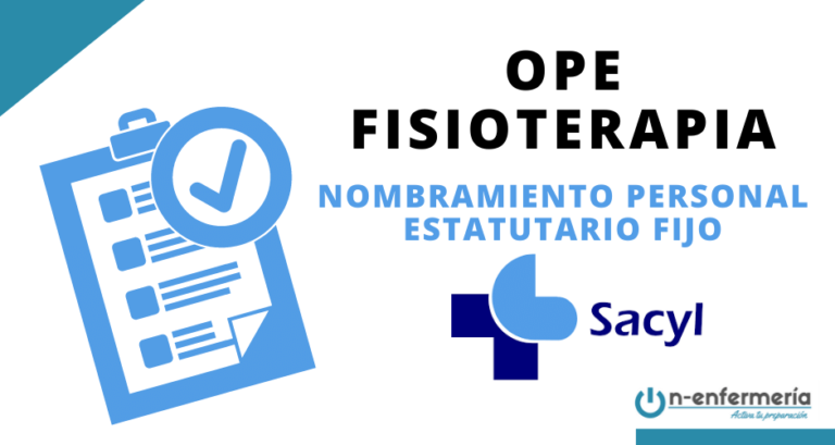 Nombramiento del personal estatutario fijo de la OPE Fisioterapia SACYL 2017