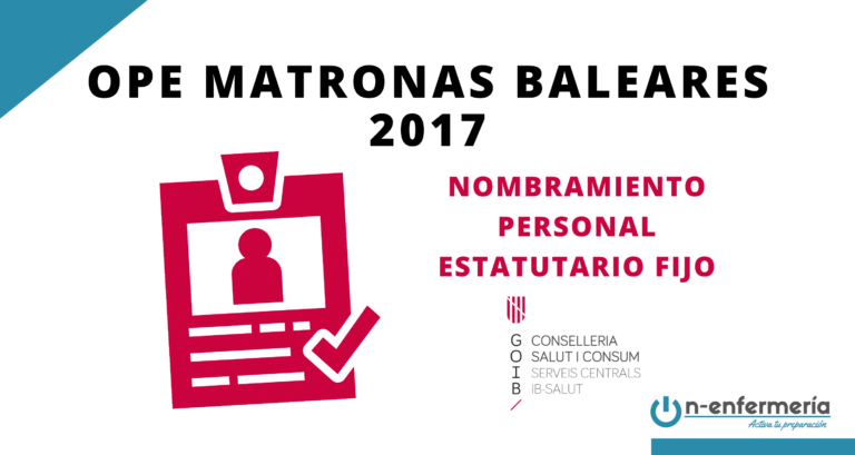 Nombramiento personal estatutario fijo OPE Matronas Baleares 2017