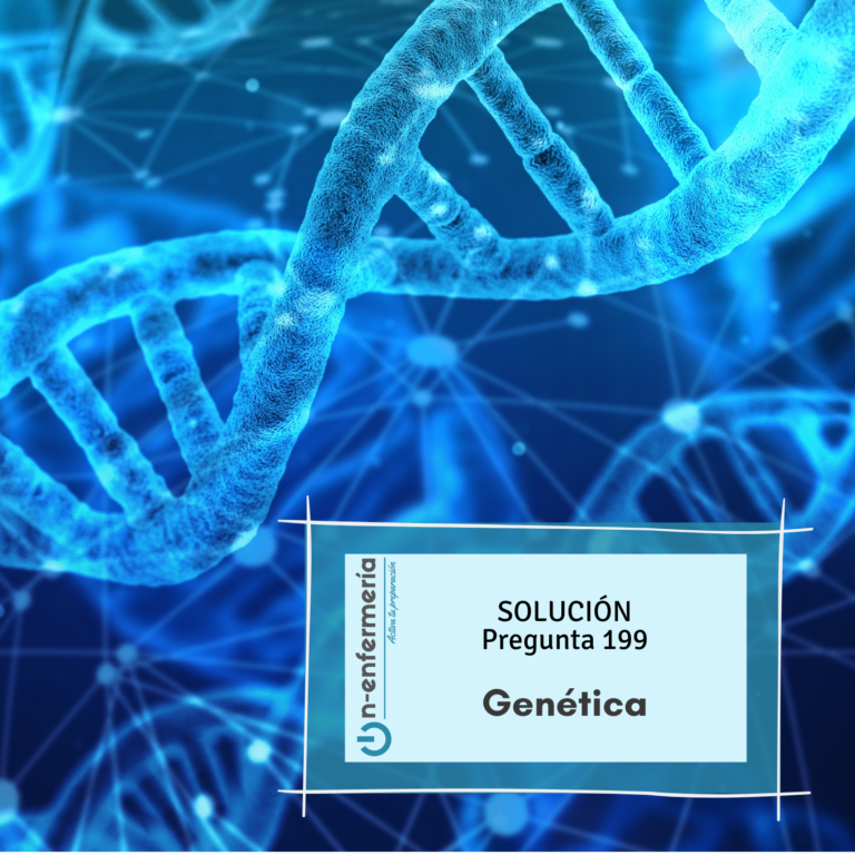 Solución pregunta examen OPE Enfermería nº199 Genética - Anatomofisiología