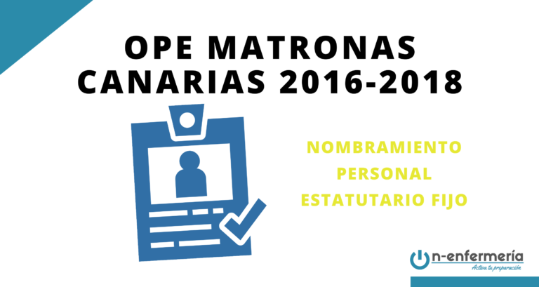 Nombramiento personal estatutario fijo OPE Matronas Canarias 2016-2018