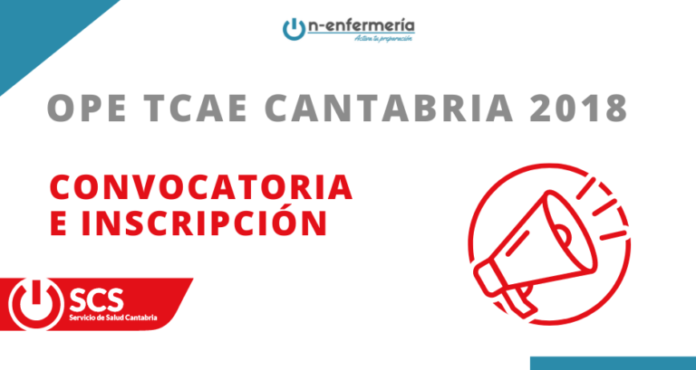 Convocatoria OPE TCAE Cantabria 2018