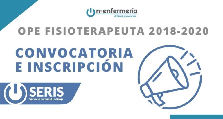 Convocatoria OPE Fisioterapeuta La Rioja 2018-2020: inscripción abierta