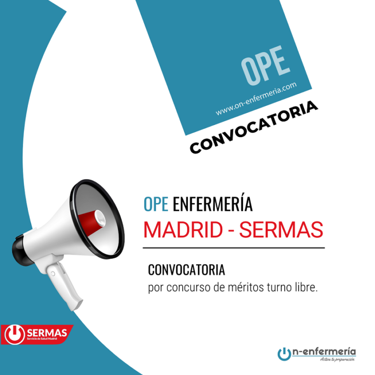 convocatoria enfermería Madrid Sermas por concurso