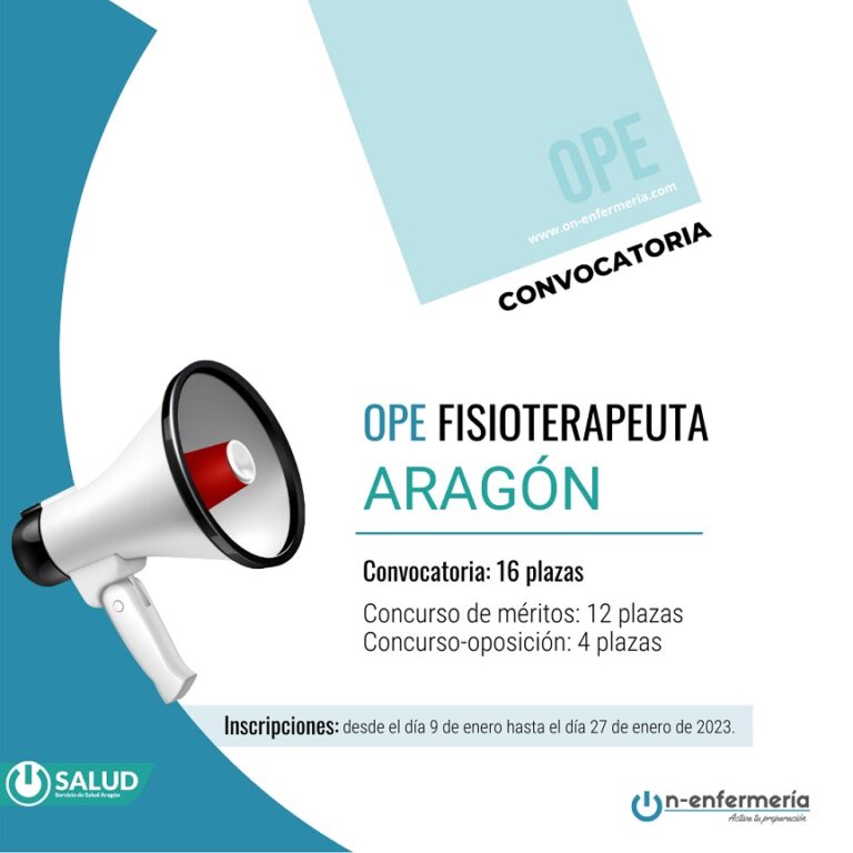 convocatoria fisioterapeuta Aragón