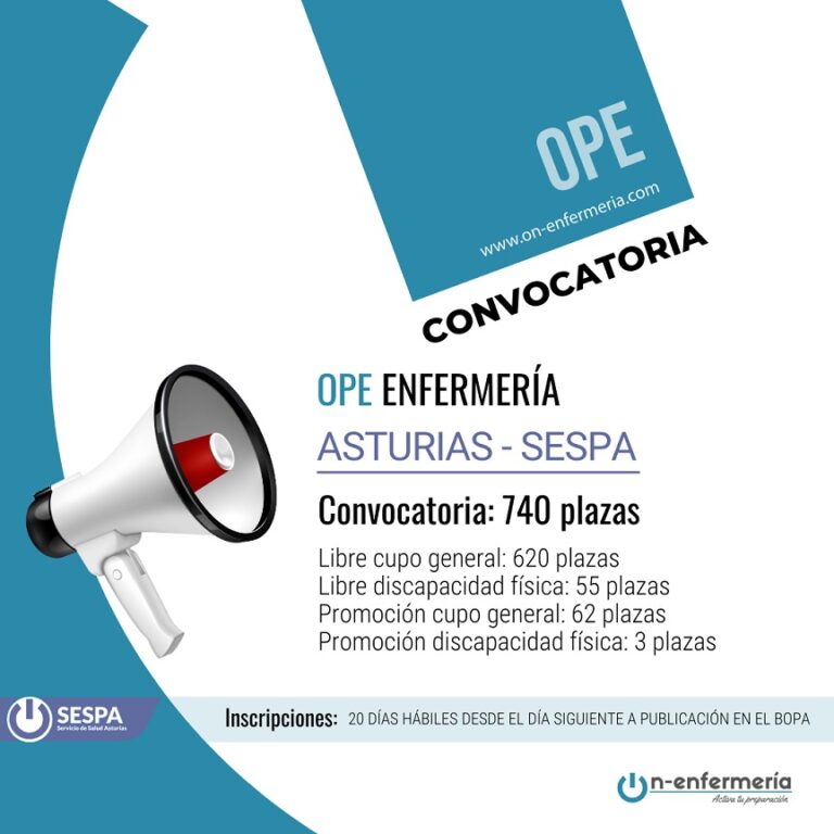 convocatoria ope enfermería asturias