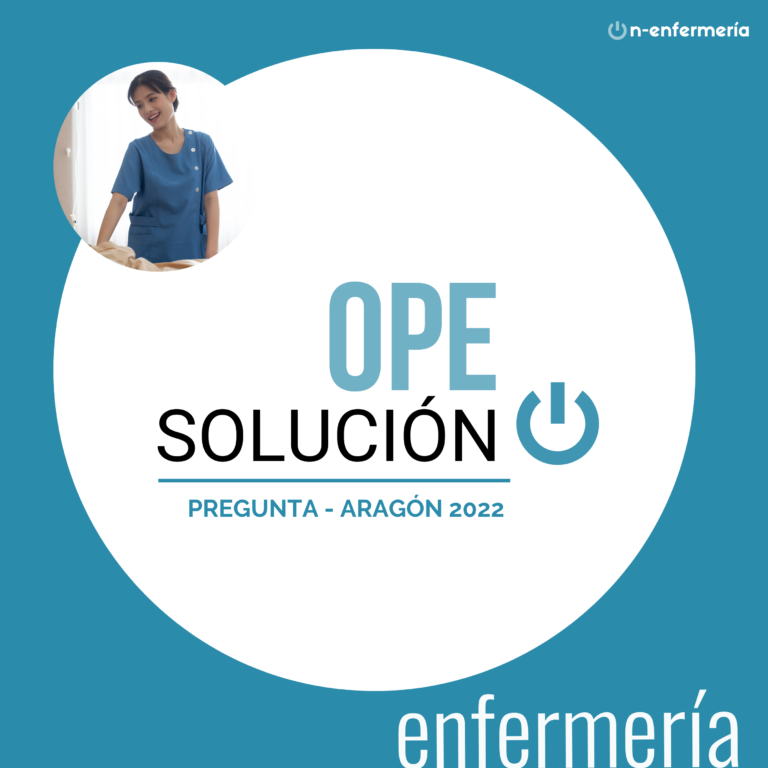 pregunta examen ope enfermeria ARAGÓN 2022 atención enfermero