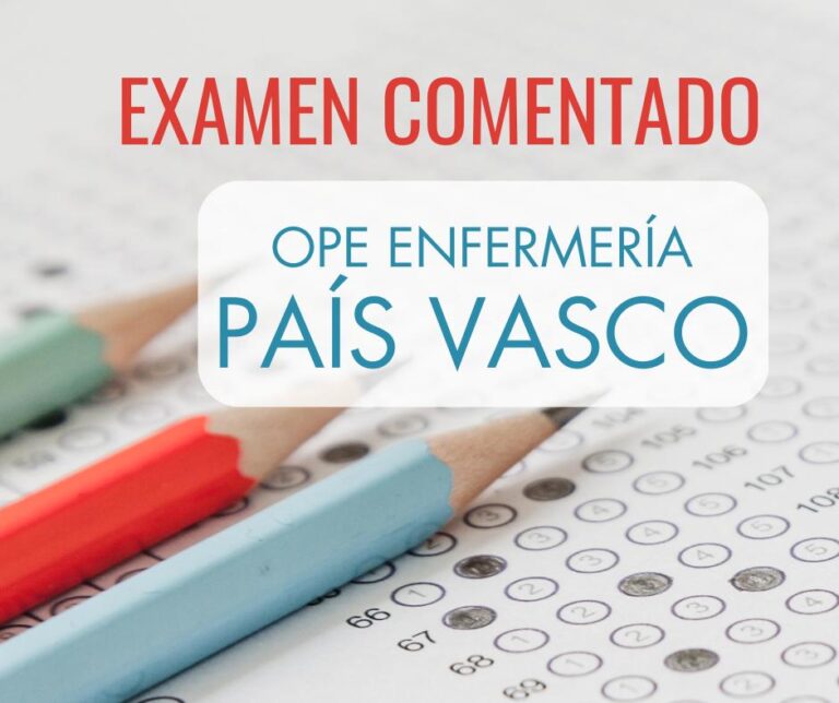 examen comentado OPE enfermería País Vasco