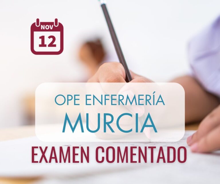 examen comentado OPE Enfermería Murcia